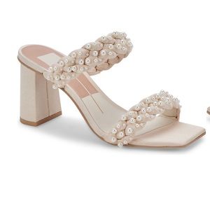 Dolce Vita PAILY PEARLS HEELS IN VANILLA PEARLS
